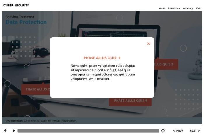 Cybersecurity Course Starter Template — Articulate Storyline-55348