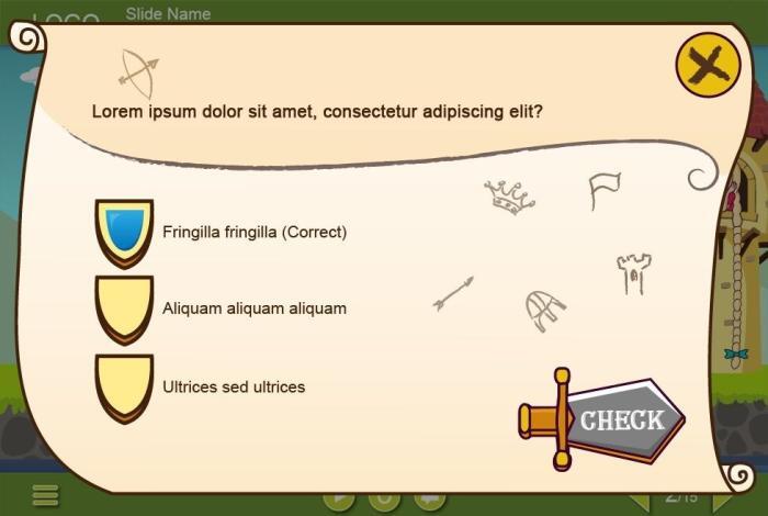 Adventure Quiz — Captivate Template-55467