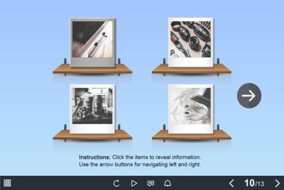 Clickable Pictures On Shelves — Captivate Template-55484