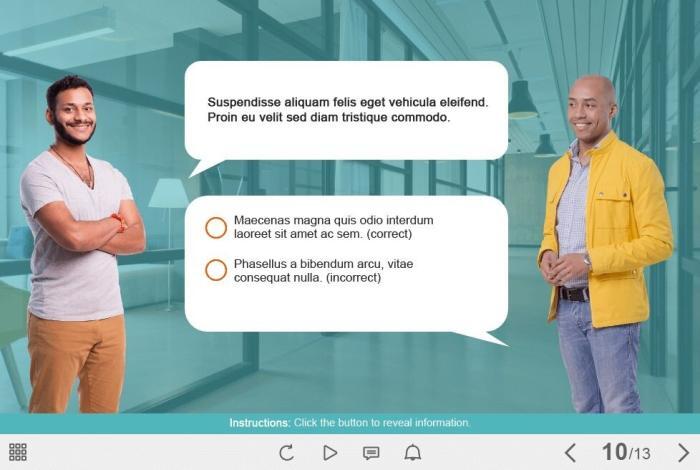 Dialogue Quiz — Captivate Template-55526