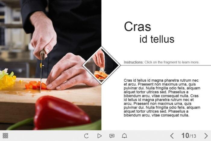 Rhombus Button Slideshow — Captivate Template-55536