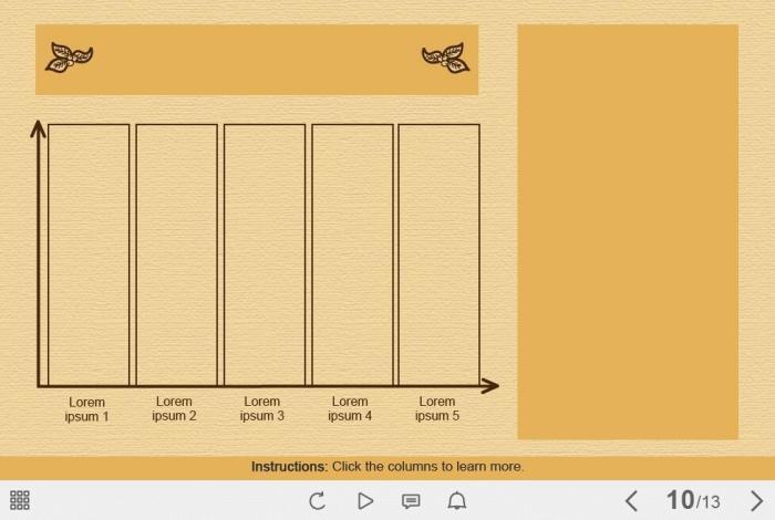 Interactive Column Chart — Captivate Template-0
