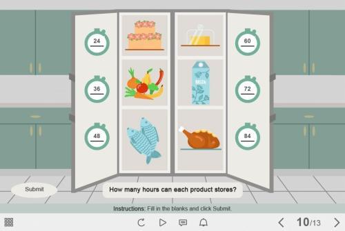 Food Storage Quiz — Captivate Template-55546