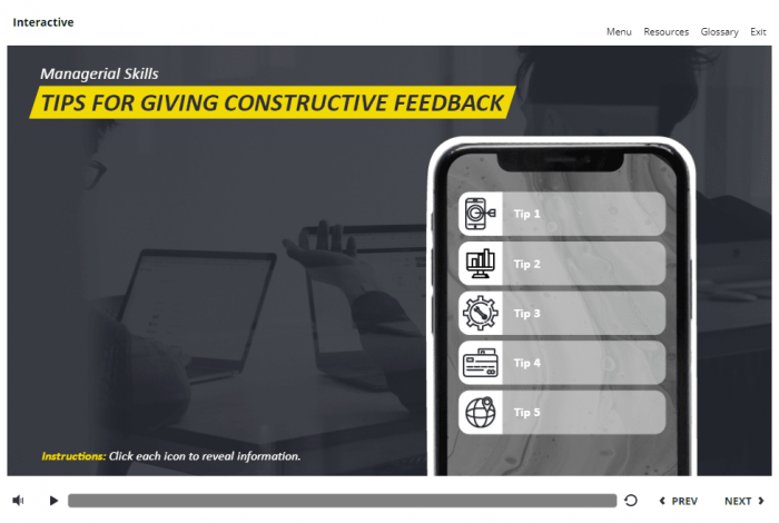 Tip Tabs with Icons — Storyline 3 Template-0