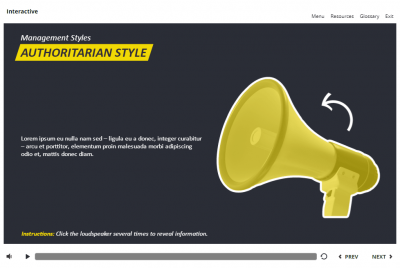 Clickable Loudspeaker — Storyline 3 Template-58163