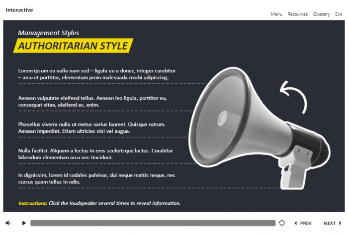 Clickable Loudspeaker — Storyline 3 Template-58165