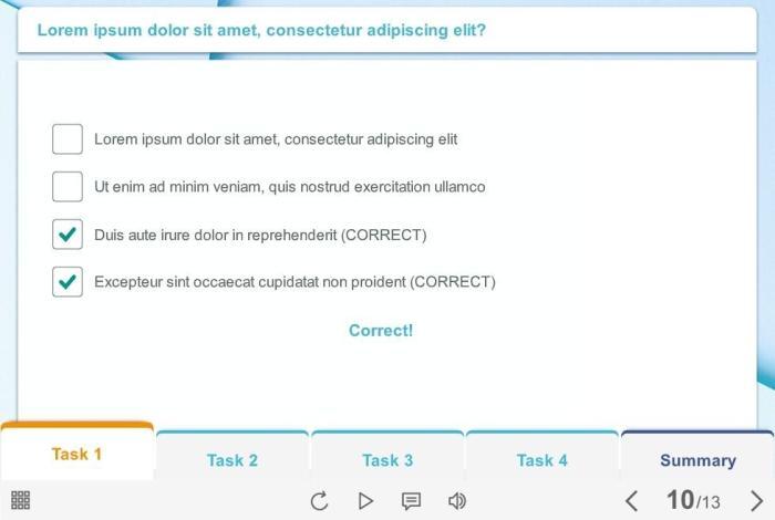 Quiz Tabs — Storyline 3 Template-55681