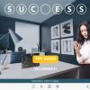Cutout Businesswoman Quiz — Captivate Template-55654