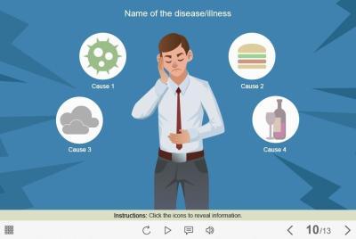 Diseases and Illnesses Buttons — Captivate Template-0