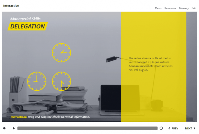 Drag the Clock Faces — Storyline 3 Template-58150
