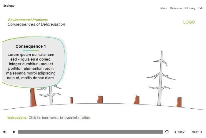 Clickable Tree Stumps — Storyline 3 Template-55989
