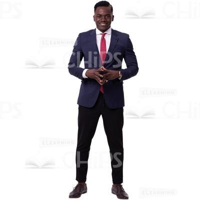 Confident African Manager Smiles Cutout Photo-0