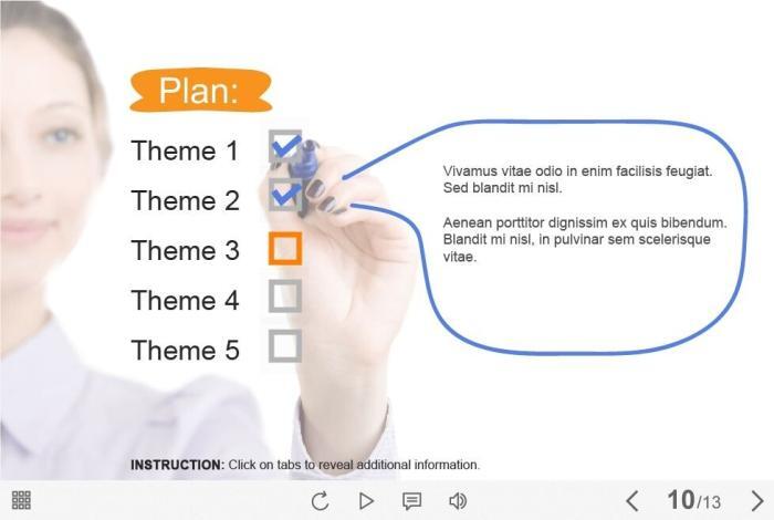 Fill in The Plan — Captivate Template-55248