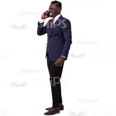 Businessman With Great Smile Standing Quarter-Turned Cutout Image-0