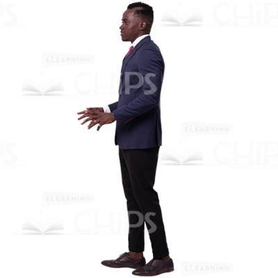 Focused Businessman Telling With His Hands All Right Cutout Image-0