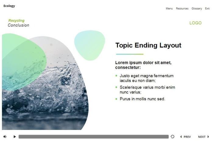 Ecology Course Starter Template — Articulate Storyline 3 / 360-55858