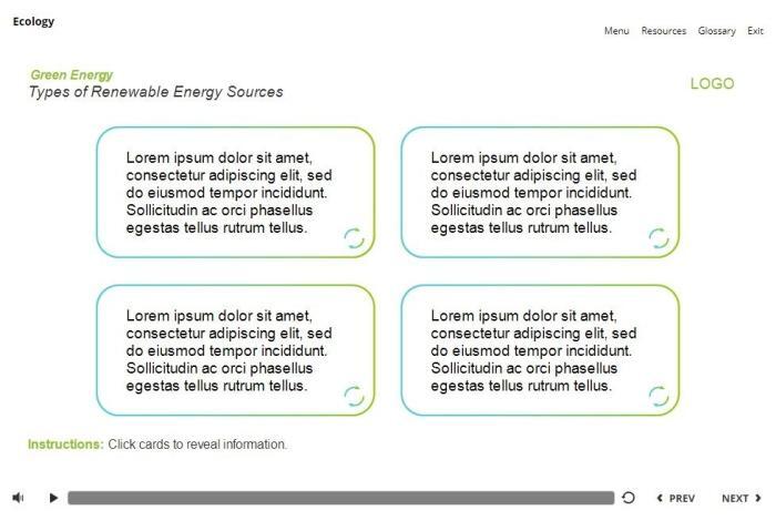 Renewable Energy Flip Cards — Storyline 3 Template-56060