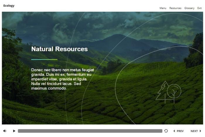 Ecology Course Starter Template — Articulate Storyline 3 / 360-55873