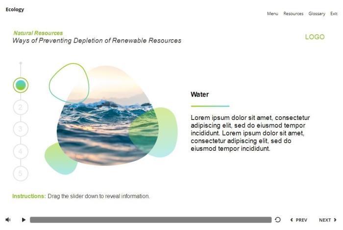 Ecology Course Starter Template — Articulate Storyline 3 / 360-55888