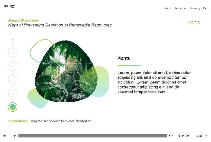 Ecology Course Starter Template — Articulate Storyline 3 / 360-55889