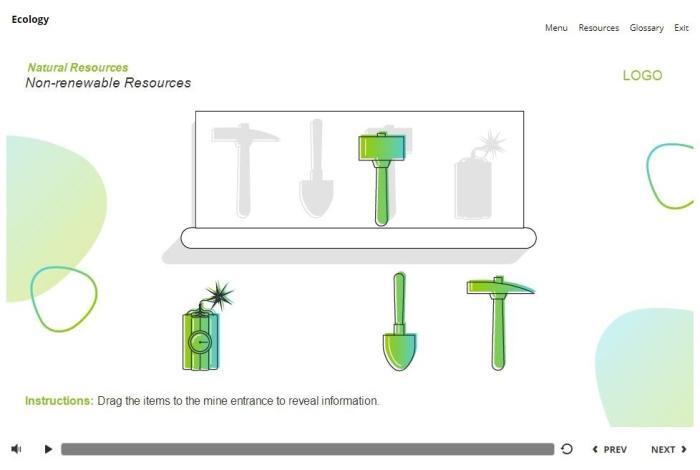 Ecology Course Starter Template — Articulate Storyline 3 / 360-55893