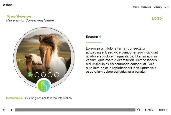 Ecology Course Starter Template — Articulate Storyline 3 / 360-55907