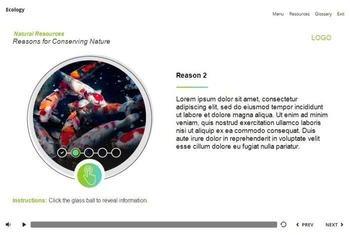 Ecology Course Starter Template — Articulate Storyline 3 / 360-55908