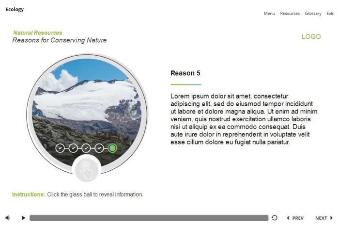 Ecology Course Starter Template — Articulate Storyline 3 / 360-55909