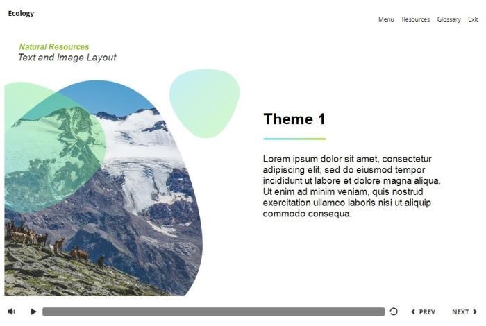 Ecology Course Starter Template — Articulate Storyline 3 / 360-55921