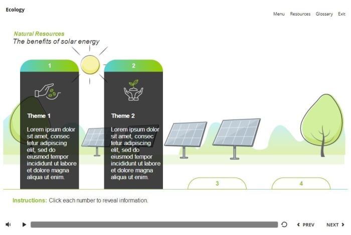 Ecology Course Starter Template — Articulate Storyline 3 / 360-55927