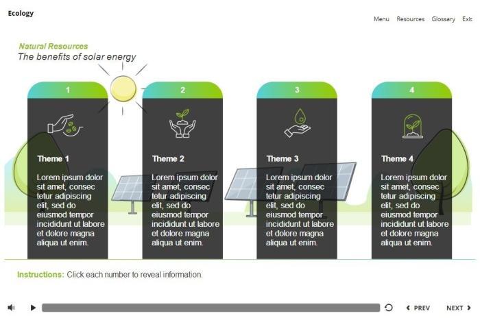 Ecology Course Starter Template — Articulate Storyline 3 / 360-55929
