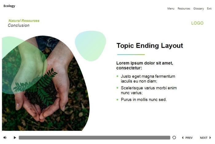 Ecology Course Starter Template — Articulate Storyline 3 / 360-55930