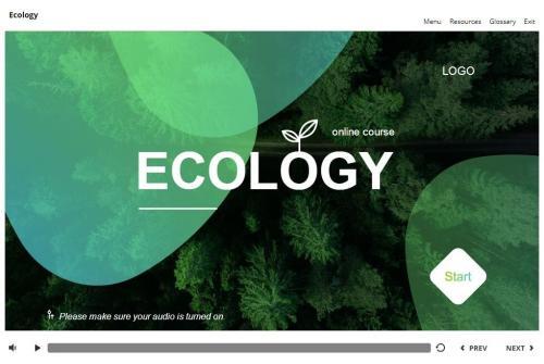 Ecology Course Starter Template — Articulate Storyline 3 / 360-55750