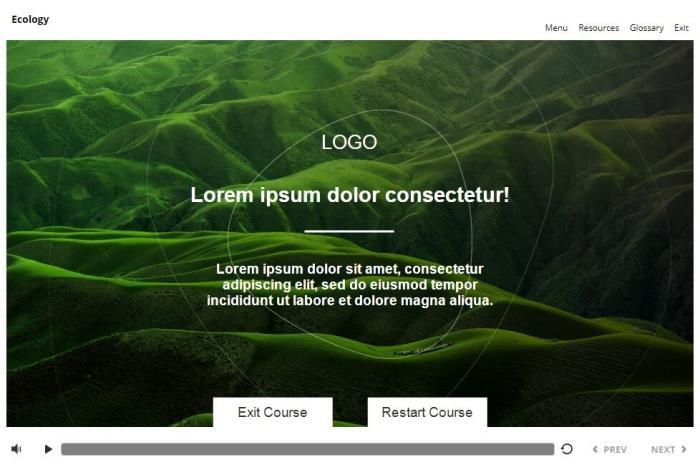 Ecology Course Starter Template — Articulate Storyline 3 / 360-55952