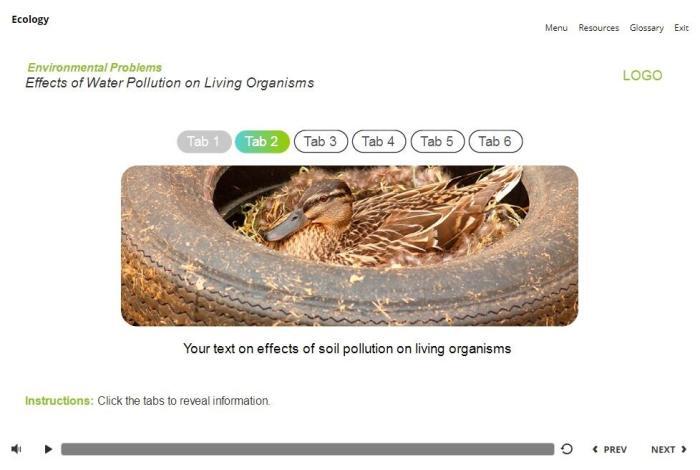 Ecology Course Starter Template — Articulate Storyline 3 / 360-55781