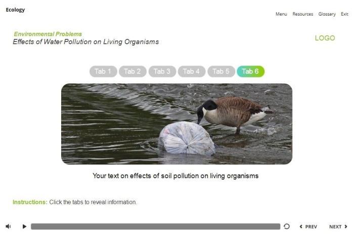 Ecology Course Starter Template — Articulate Storyline 3 / 360-55782