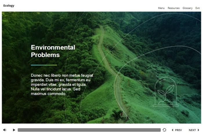 Ecology Course Starter Template — Articulate Storyline 3 / 360-55752