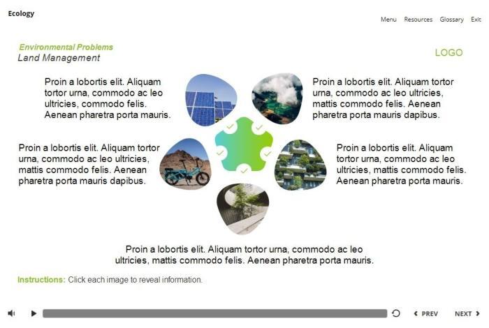 Ecology Course Starter Template — Articulate Storyline 3 / 360-55811