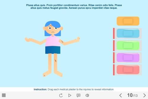 Draggable Colorful Medical Plasters — Storyline 3 / 360 Template-0