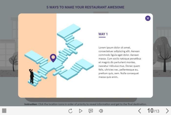Restaurant Markers — Storyline 3 / 360 Template-57936