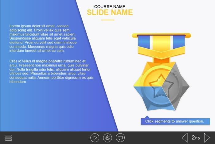 Medal Quiz — Adobe Captivate Template