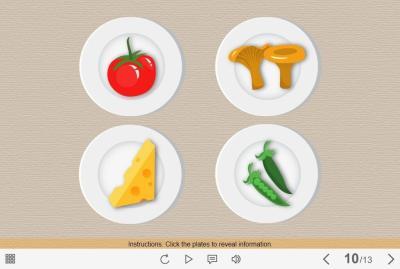 Plates with Foods — Lectora Template-0