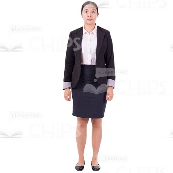 Calm Businesswoman Looking at the Camera Cutout Photo-0