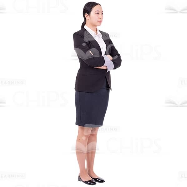 Account Manager Woman Crossed Arms On The Belly Image Cutout-0