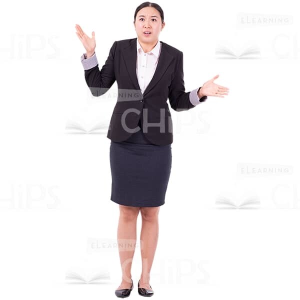 Distress Cutout Woman Throwing Hands Up Gesturing With Face-0
