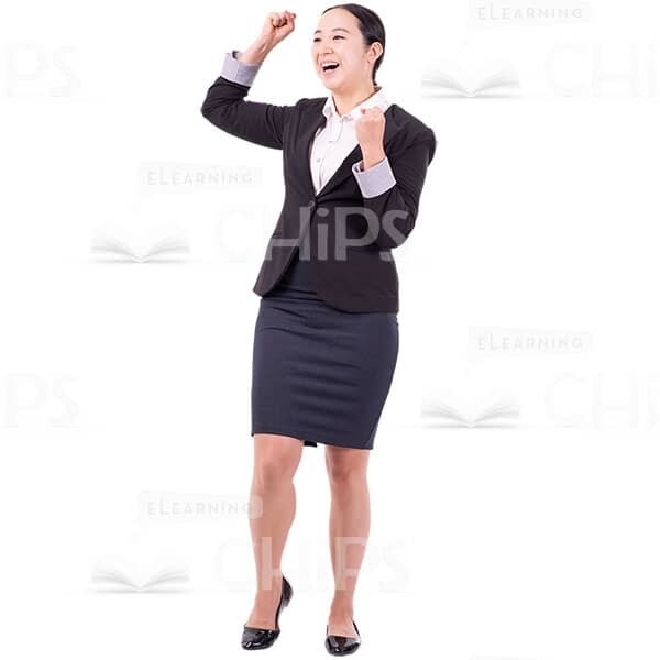 Glad Cutout Woman Making Gesture Yes Quarter-Turned-0