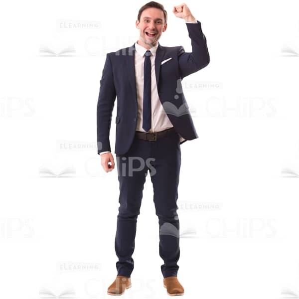 Attractive Man With Yes Gesture Cutout Picture-0