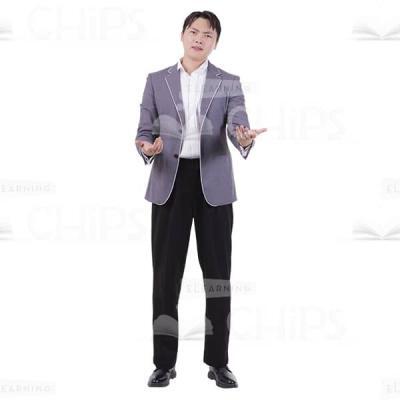 Upset Young Man Gesturing Throwing Arms Up Cutout Picture-0