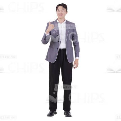 Friendly Asian Man Makes Like Gesture Cutout Picture-0