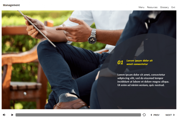 Management and Finances Course Starter Template — Articulate Storyline 3 / 360-57965